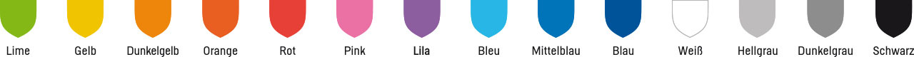 Wählen Sie die passende Farbe für ihren Griff. 14 beliebte Trendfarben stehen zur Auswahl. Auch Ihre individuellen Farbwünsche erfüllen wir gern.